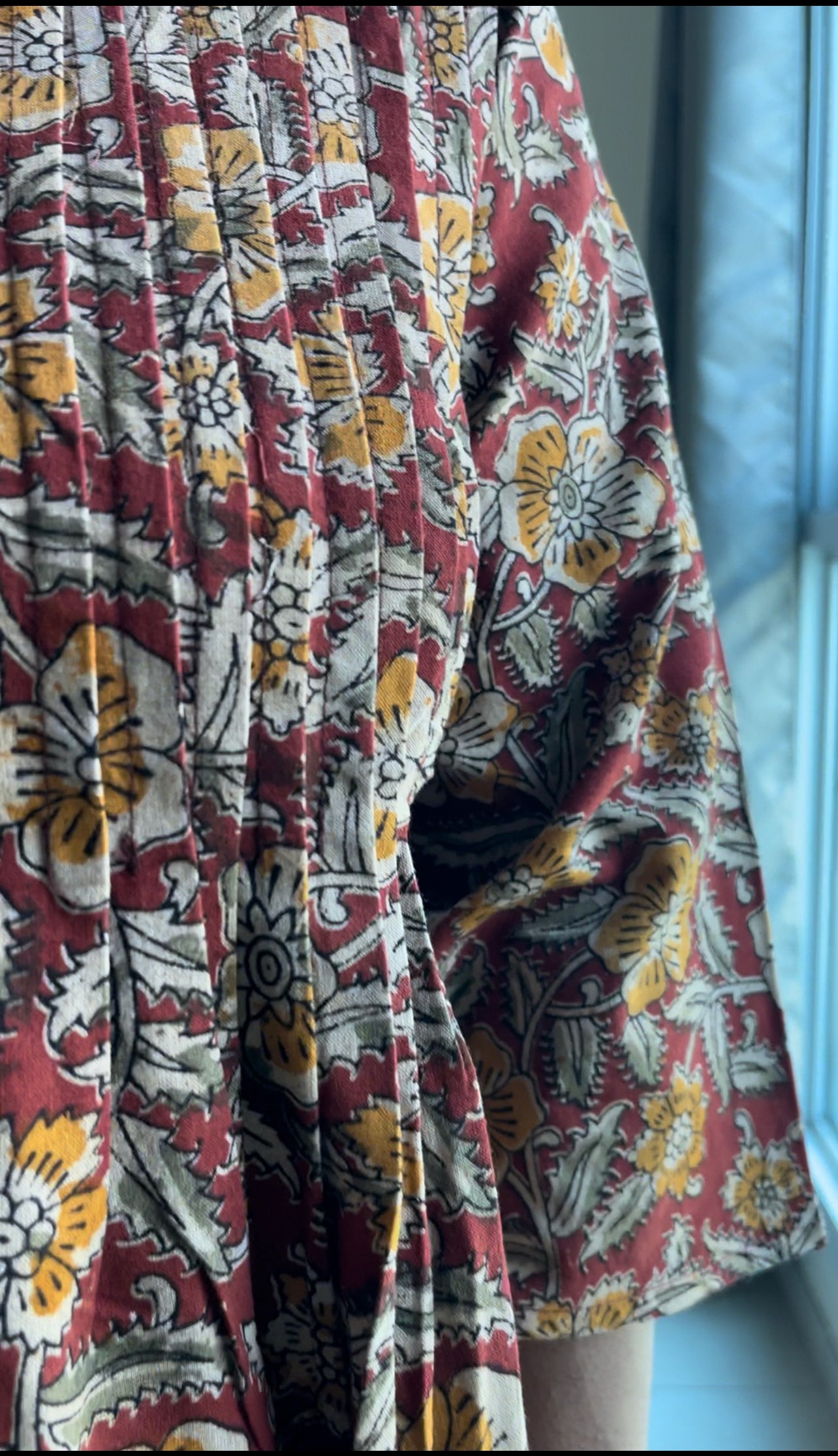 Cotton kalamkari short top