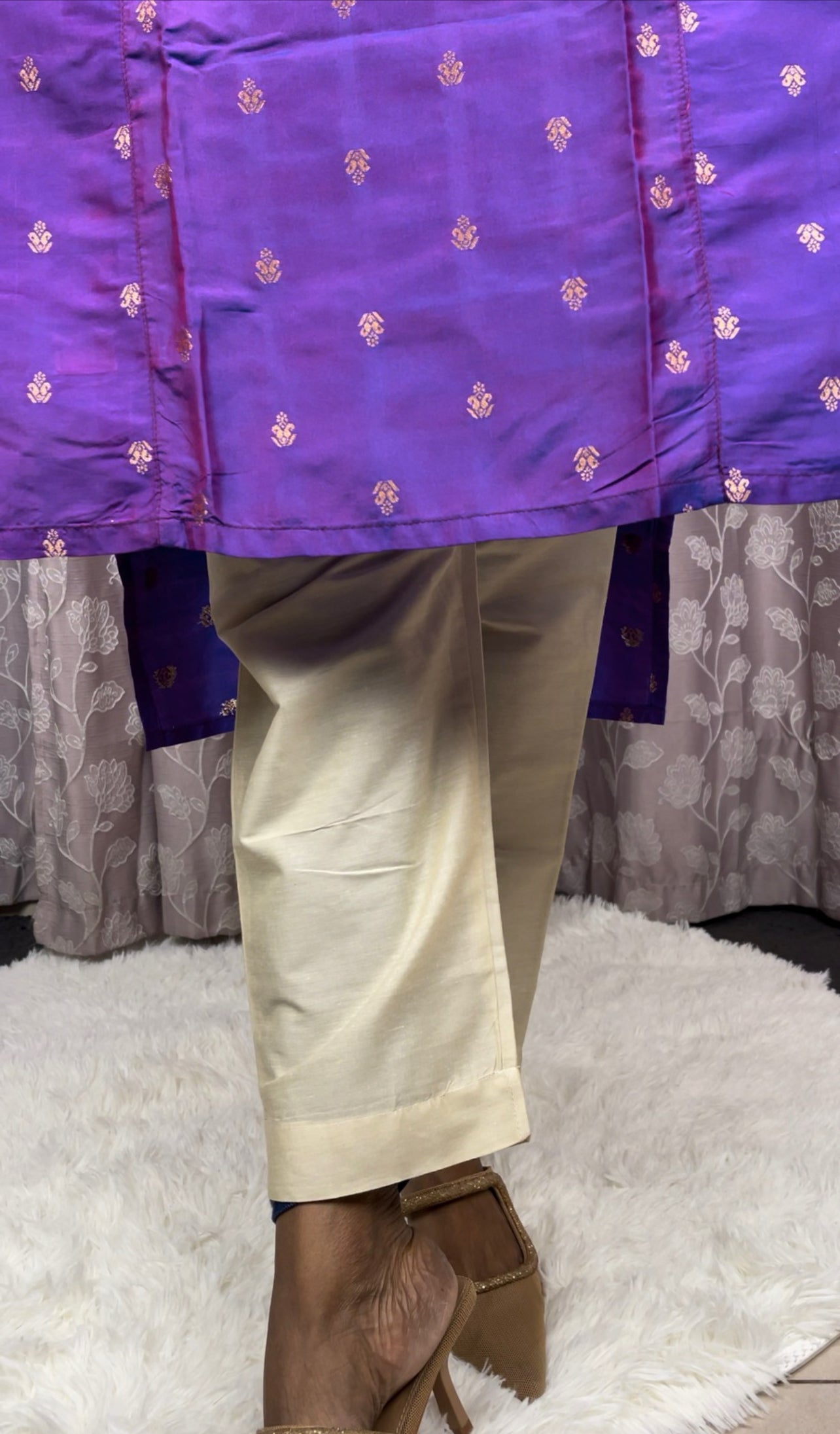 Silk kurta and pant set