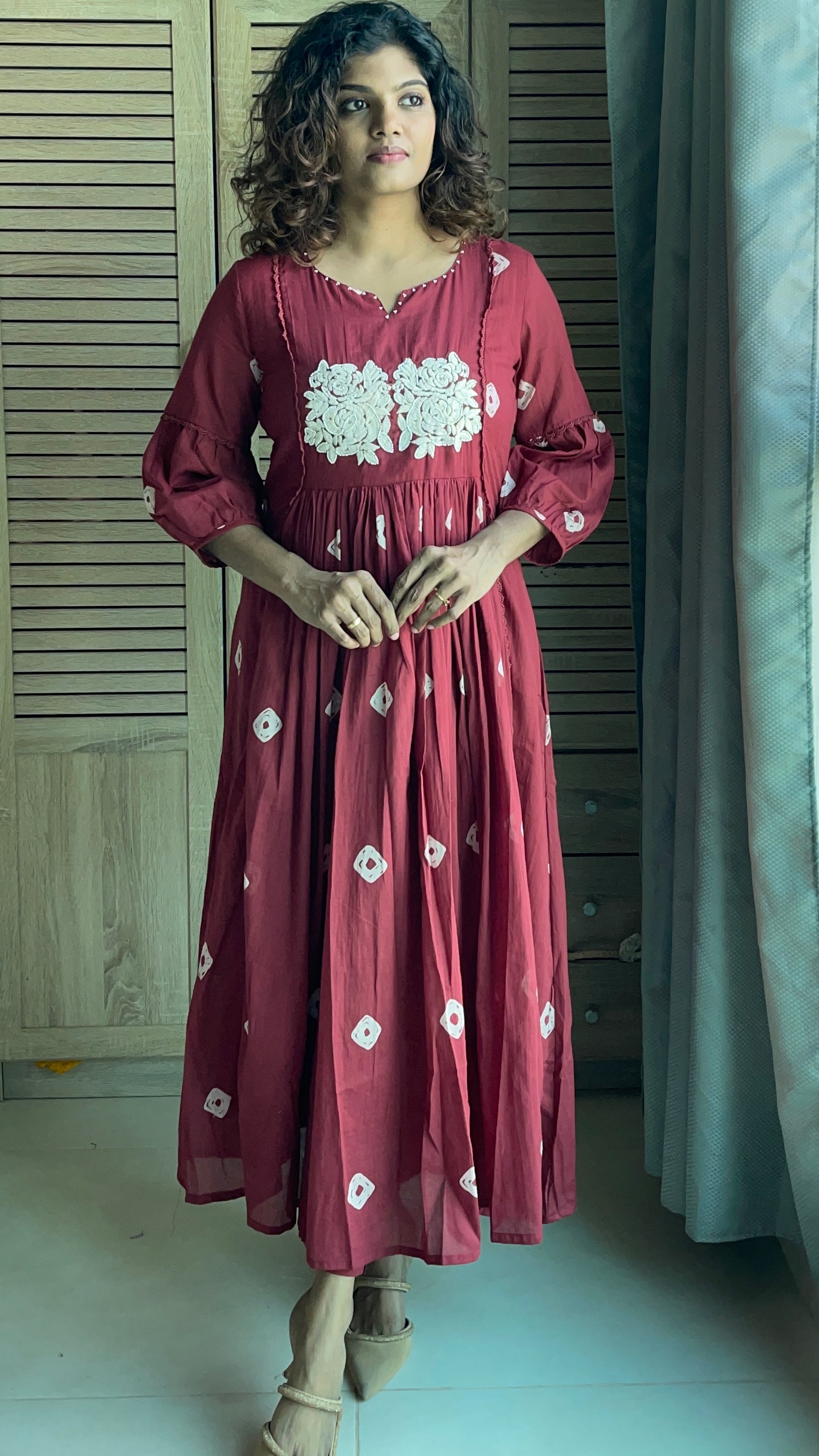 Mul cotton kurta and pant set(SC:1038)