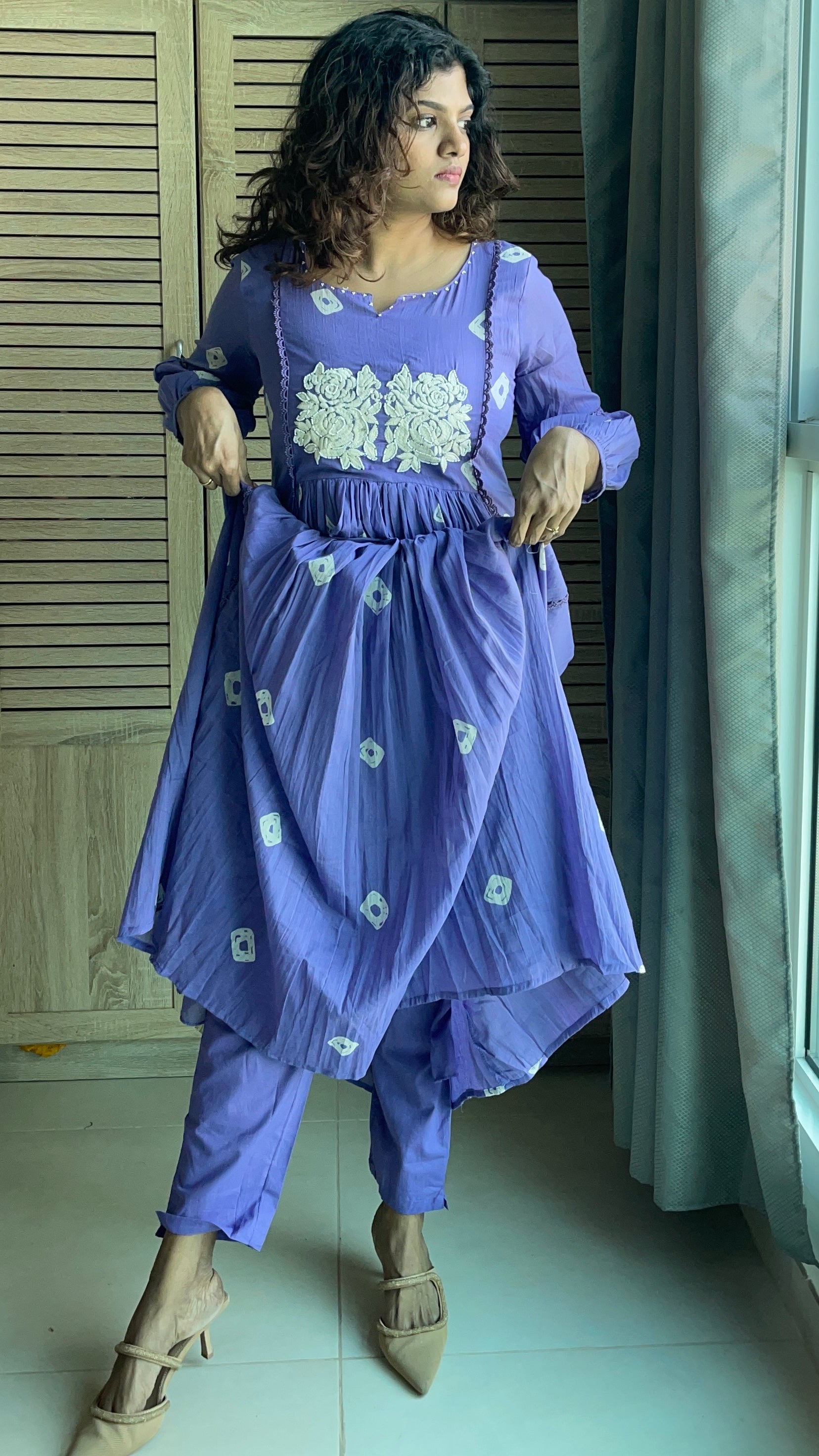 Mul cotton kurta and pant set