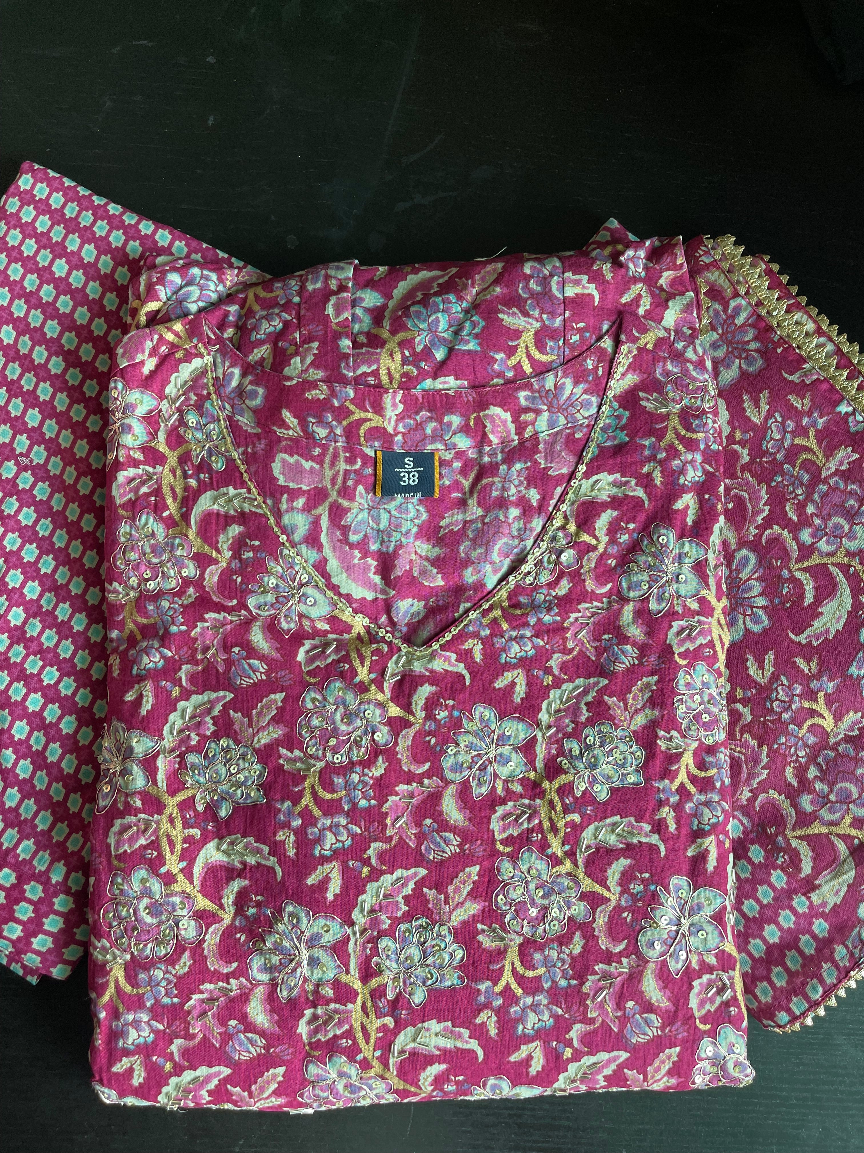 Premium cotton anarkhali(SC 1040)