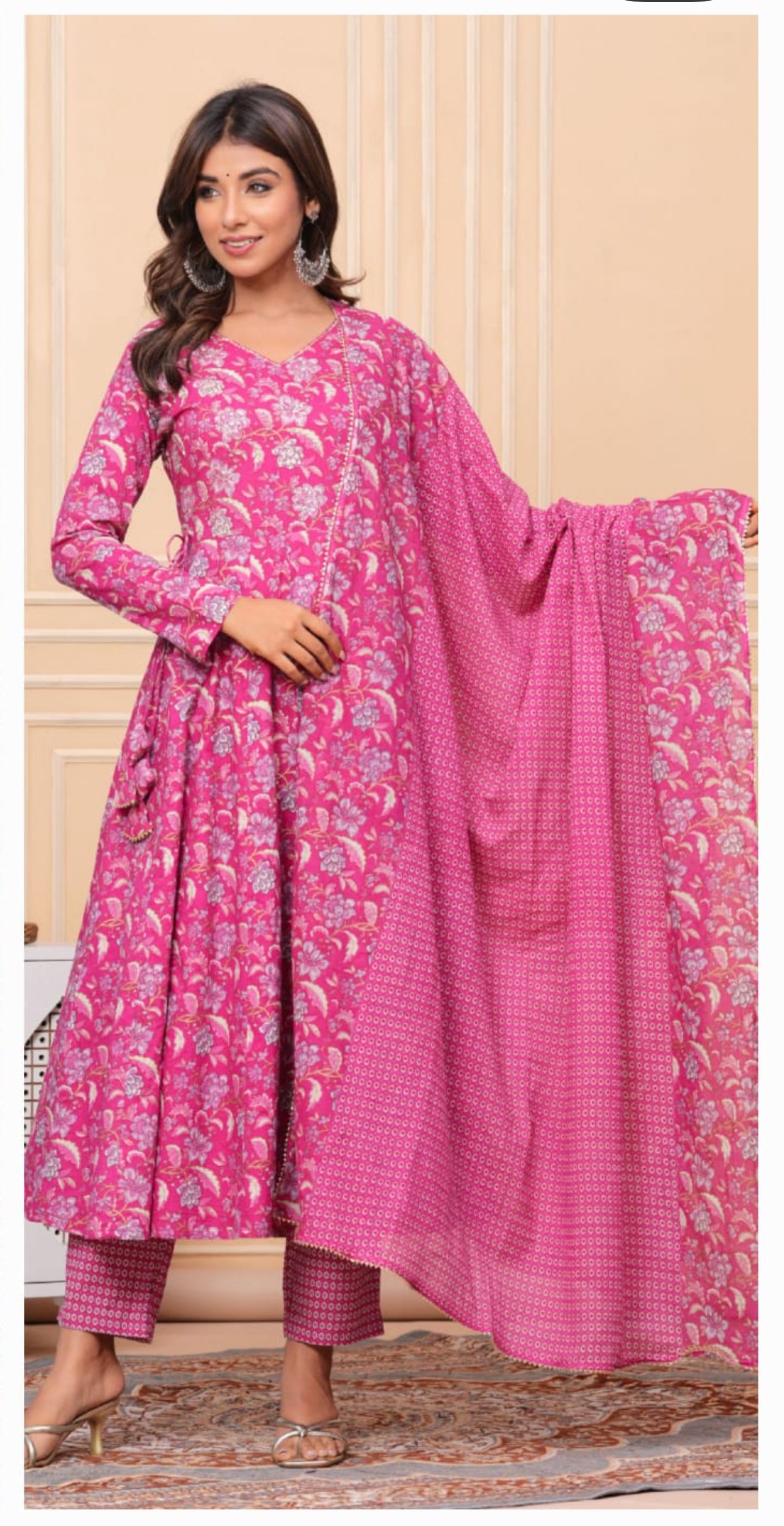 Premium cotton anarkhali(SC 1040)