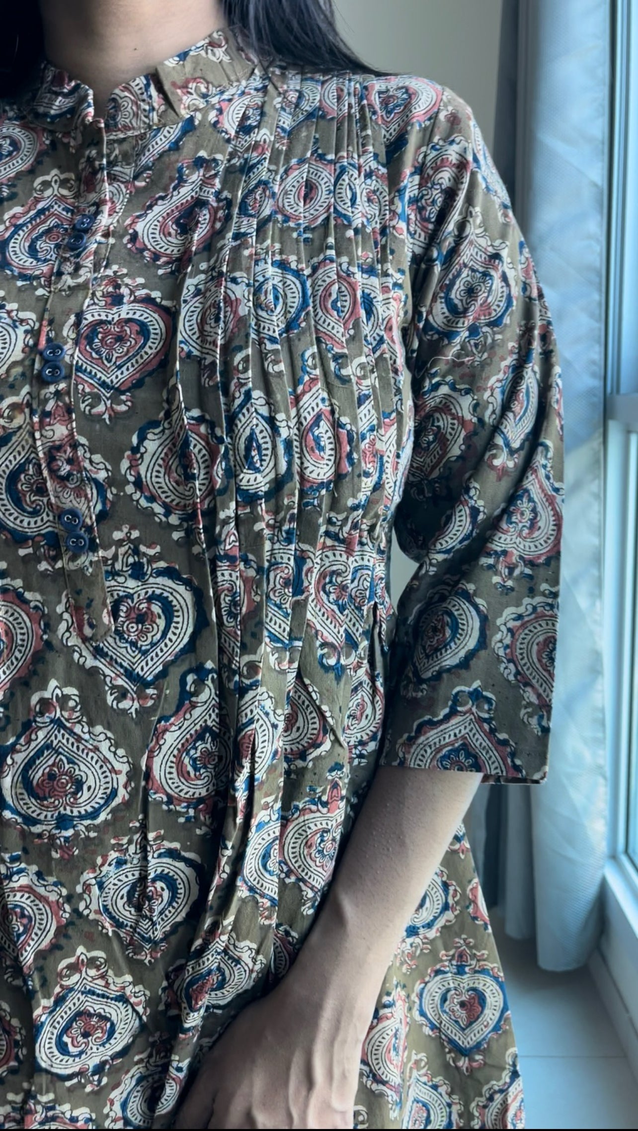 Cotton kalamkari top