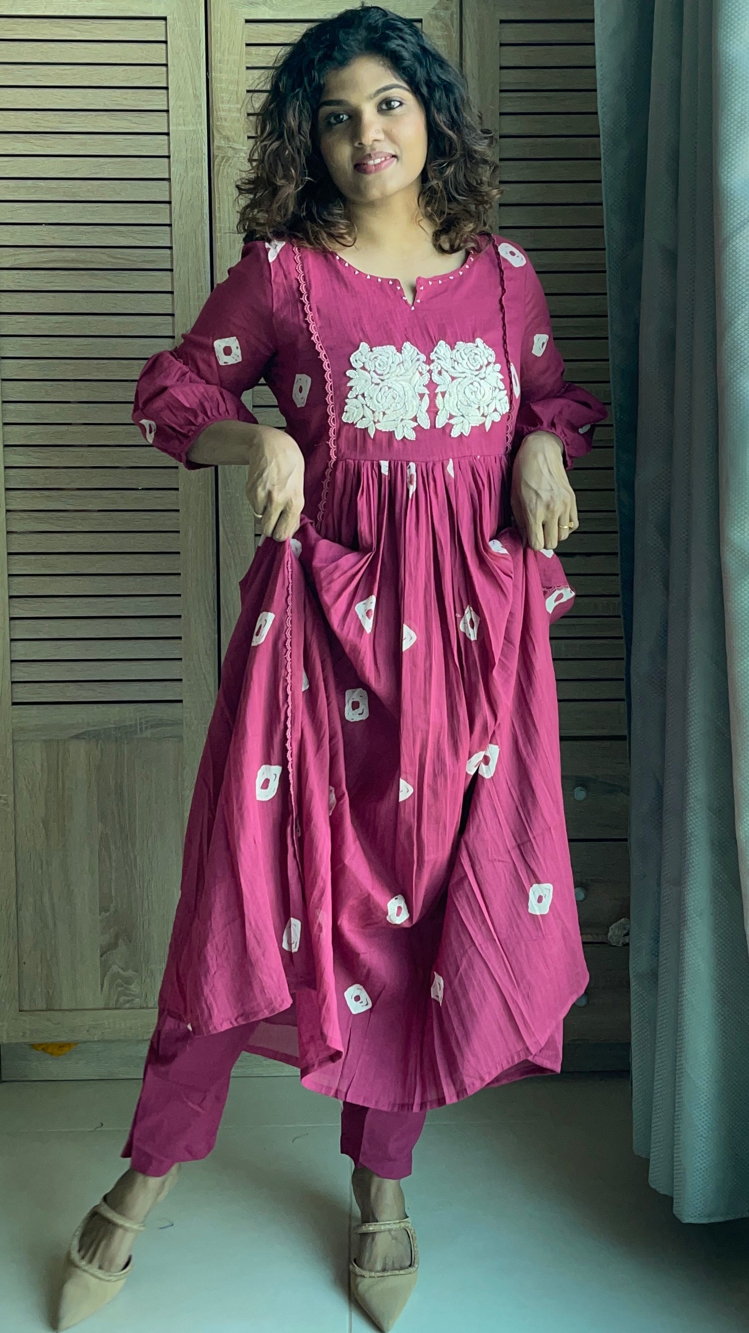 Mul cotton kurta and pant set