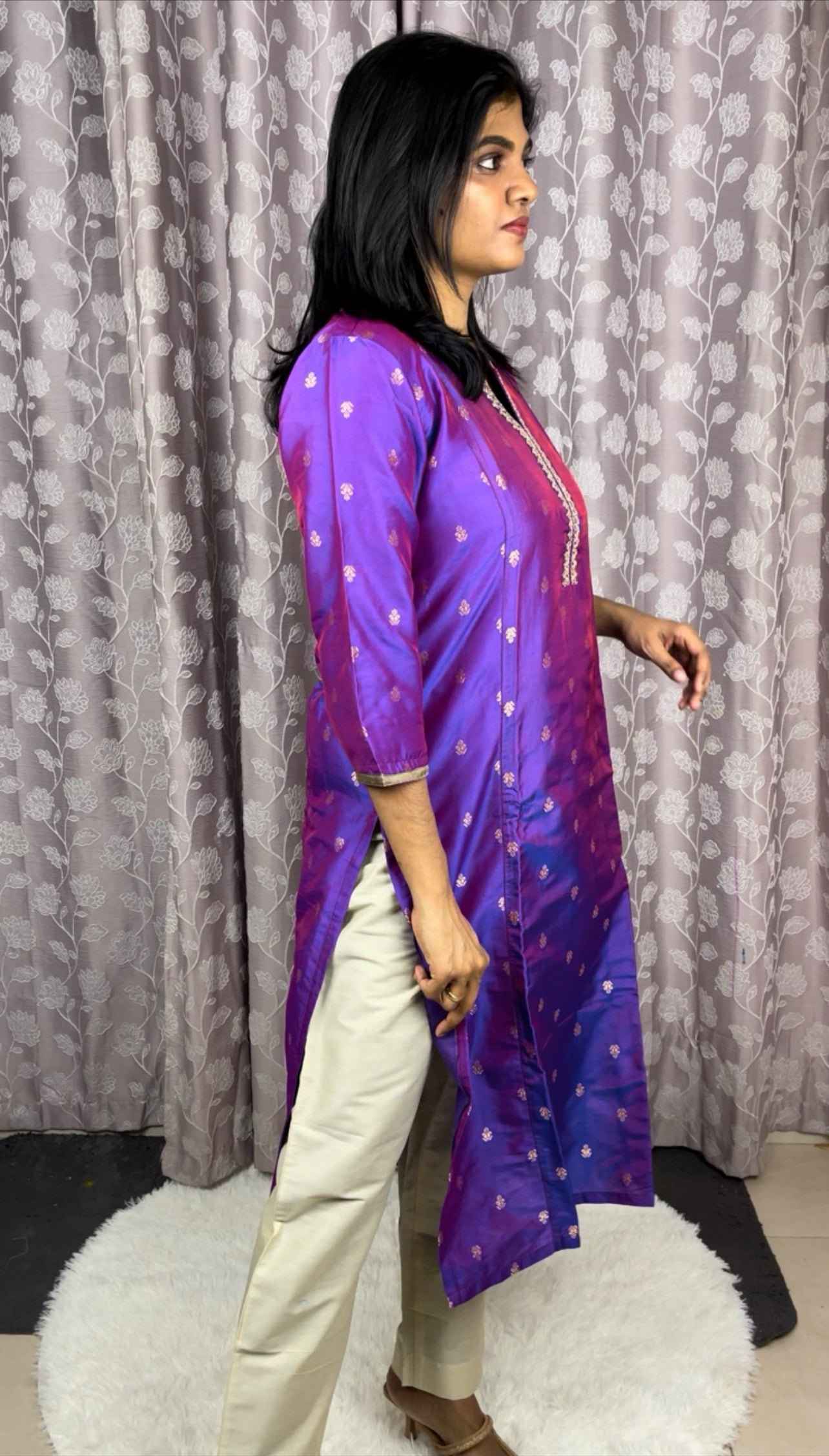 Silk kurta and pant set