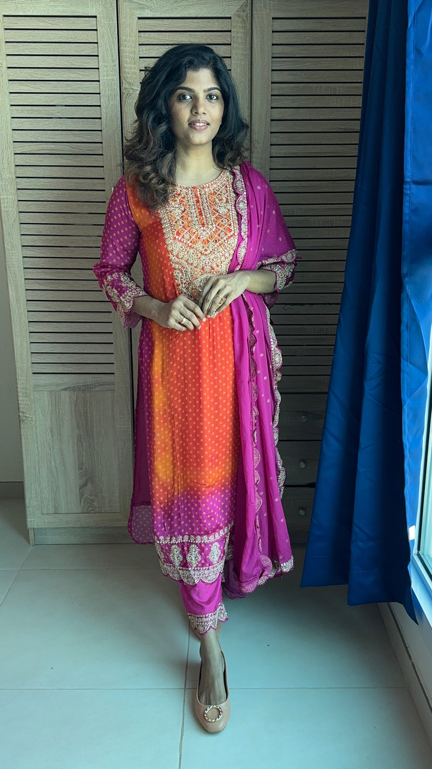 Ombre Bandhej suit set (SC: 2004)