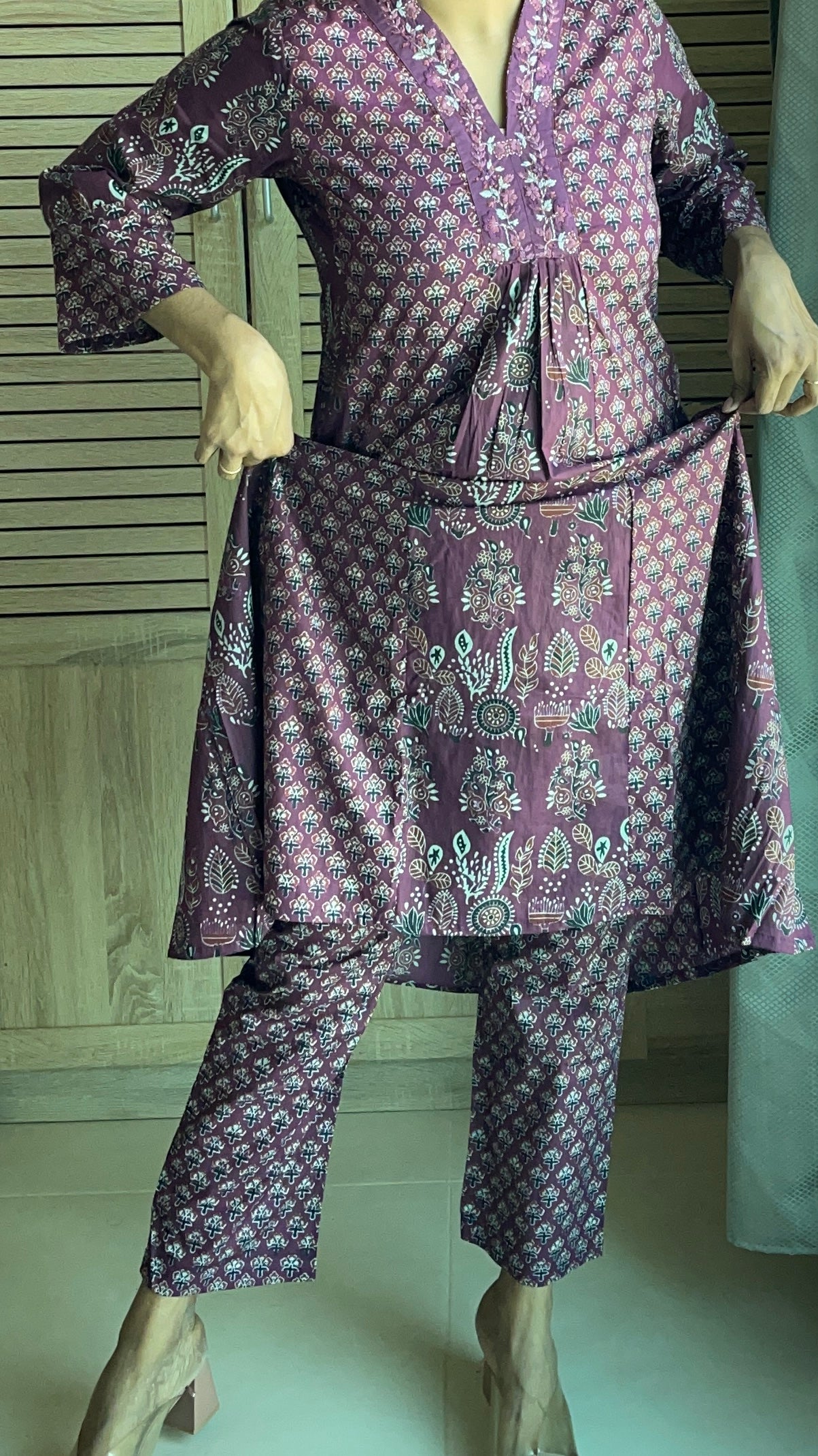 Cotton kurta and pant set