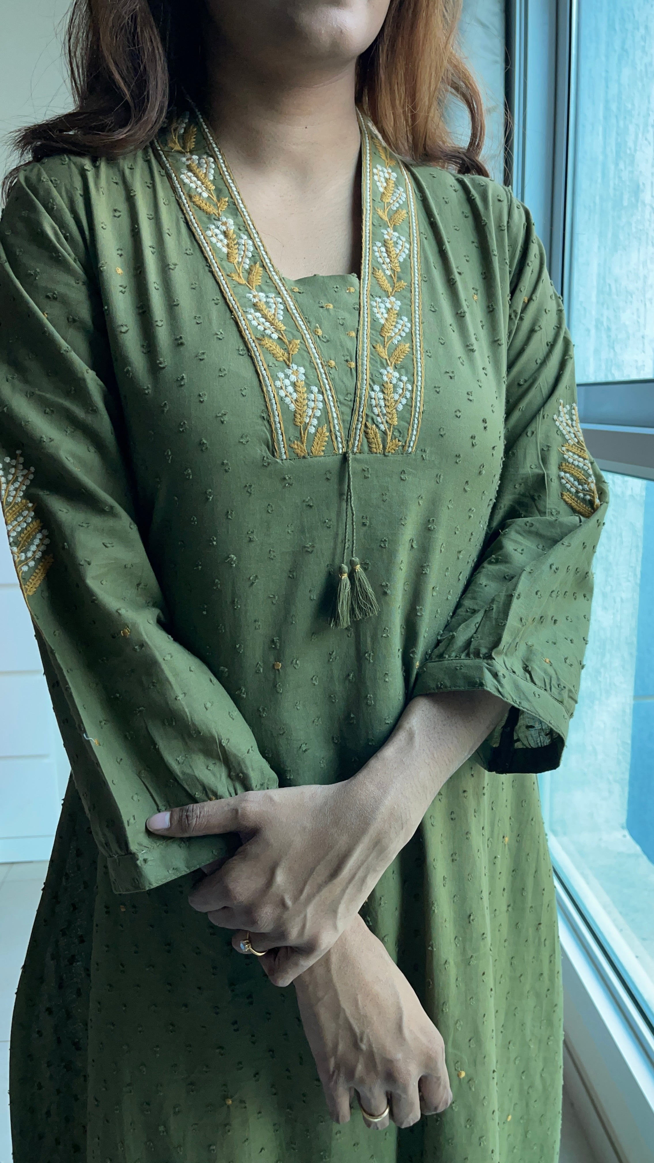 Mul cotton kurta and pant set