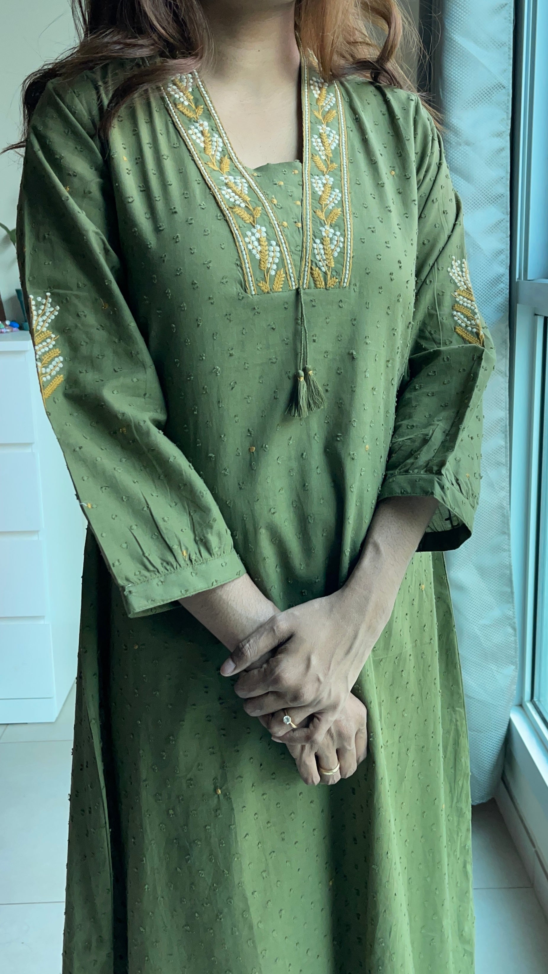 Mul cotton kurta and pant set